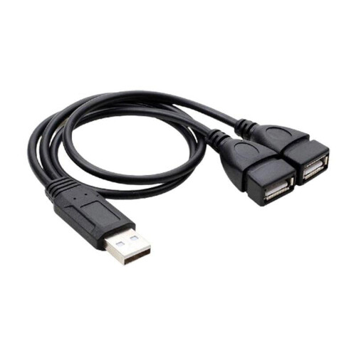 USB2.0A hane till dubbel USB hona Y-splitteradapter
