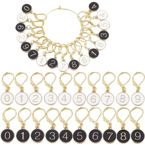 Stitch Markers Enamel Clip 20 pcs