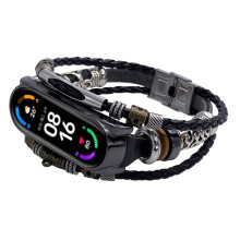 Viflosae Mi 6 Replacement Leather-Beading Bracelet Strap