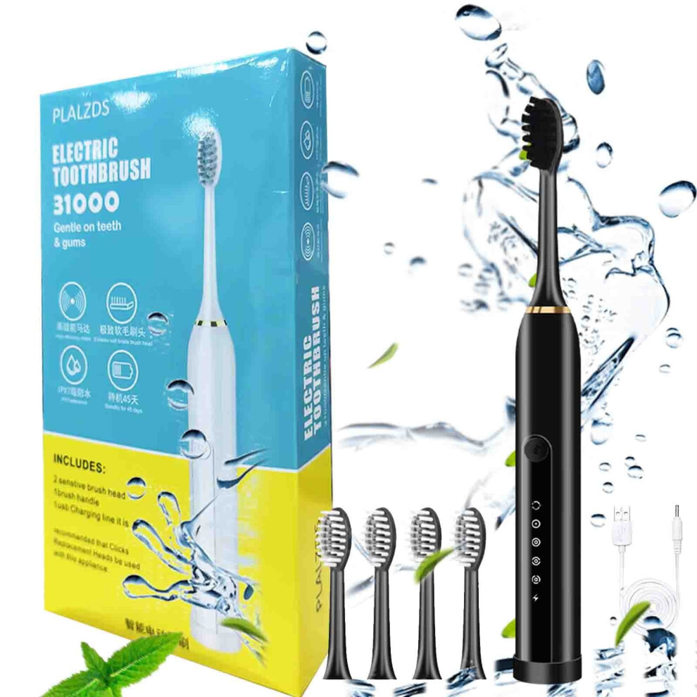 YANHAIGONG Electric Toothbrush 4 Brush Heads 6 Modes