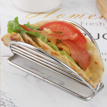 Support à tacos en acier inoxydable, capacité de 6 tacos