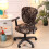 Housse de fauteuil pivotante extensible Leaveforme pour fauteuil de bureau. 8