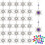 Blumenanhänger-Set mit 30 Cabochons 1
