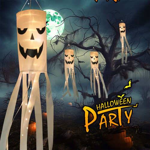 Halloween-Geister-Windsack-Dekoration (1 Stück)