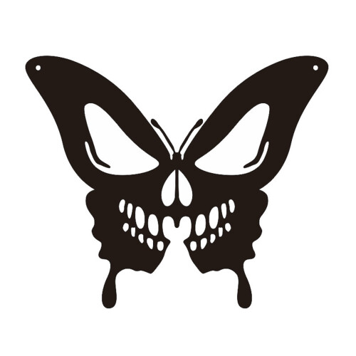 Halloween skelet vægkunst indendørs udendørs 1 stk.