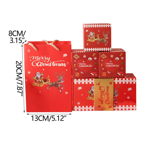 Coffret cadeau surprise argent avec explosion de confettis, rouge 1
