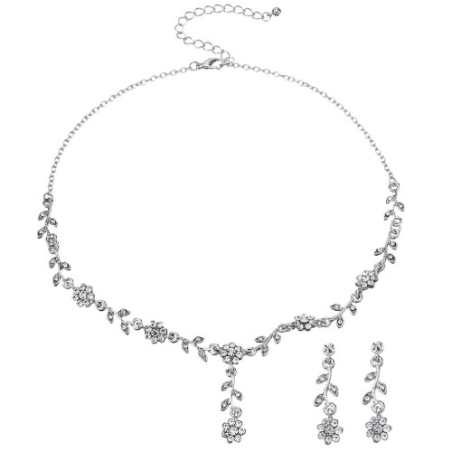 Legering ketting en oorbellen set voor dames (1 set)
