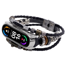 Viflosae Leather-Beading Bracelet Strap for Mi 6