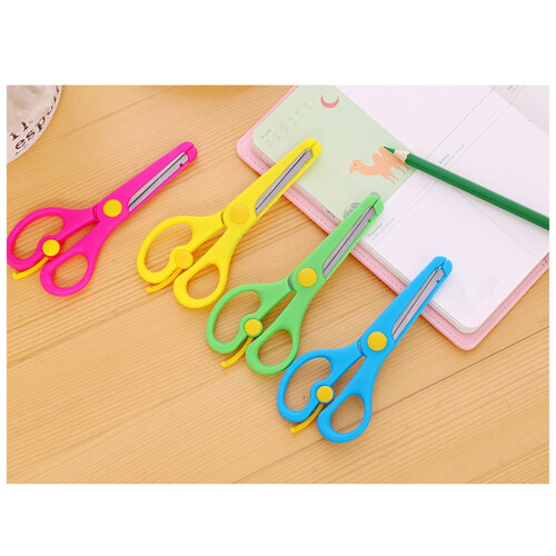 Student Scissors Manual Pinching Paper-Cutting 1 Pair 2