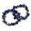 Unisex lapis lazuli beaded stretch bracelet 1