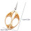 Retro Stainless Steel Scissors Small Pointed Tip Gold Finish 3