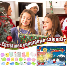 Calendário do Advento de Natal com 24 portas para decoração de interiores e exteriores.