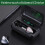 Fones de ouvido Bluetooth HiFi Zeceouar com display LED IPX7 8
