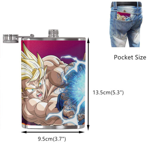 Dragon Ball Z rostfri stålkolv 8oz 1