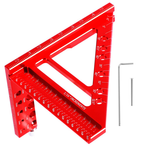 Regla de medición multiángulo Grusce3D de aleación de aluminio 1