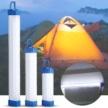Lanterna de trabalho magnética recarregável, 3 modos, luz de camping LED USB, lanterna portátil à prova d'água com bateria externa, compatível