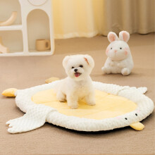 Alfombrilla para jaula de perro con diseño de dibujos animados, cálida, lavable y antideslizante.