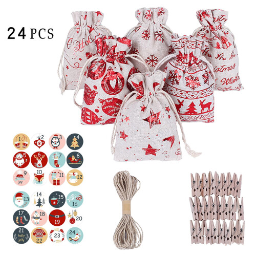 Weihnachtsgeschenkpapier-Stempelset (24-teilig) 1