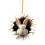 Paashaas hanger van acryl, 1 stuk 2