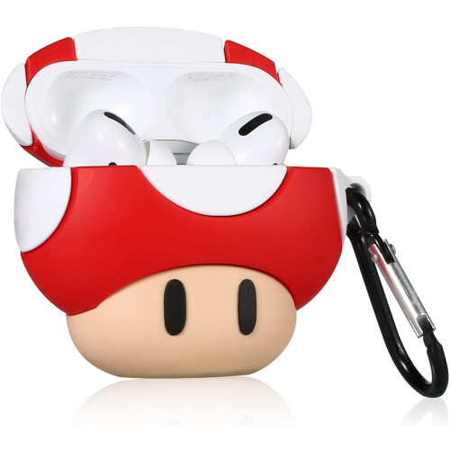 Θήκη για AirPods Pro από σιλικόνη σε σχήμα μανιταριού 3D (1 συσκευασία) 1