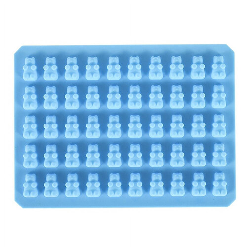 Καλούπι για καραμέλες Gummy Bear σε μπλε χρώμα, 50Cavities 1