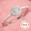 925 Sterling Silver Promise Ring with Zircon 1 Pc 1