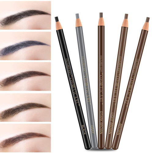 Ögonbrynspenna set för microblading, 6 delar, djup kaffe 1