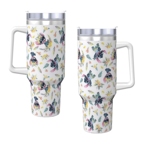 Stitch personalisierter 40oz Edelstahlbecher mit 2
