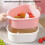 Hariumiu groentewasmand roze dubbellaags groot 6