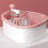 Hariumiu groentewasmand roze dubbellaags groot 7