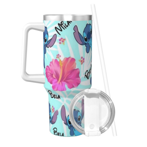 Stitch personalisierter 40oz Edelstahlbecher mit 1