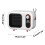 Zeceouar mini-verwarmingselement 1000W, thermo-elektrisch, wit 2