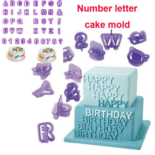 Ensemble d'emporte-pièces formes alphabet 40 pièces 1