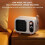 Zeceouar mini-verwarmingselement 1000W, thermo-elektrisch, wit 5