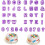 Ensemble d'emporte-pièces formes alphabet 40 pièces 3