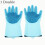 Silicone Kitchen Gloves with Scrubber 1 Pair 1