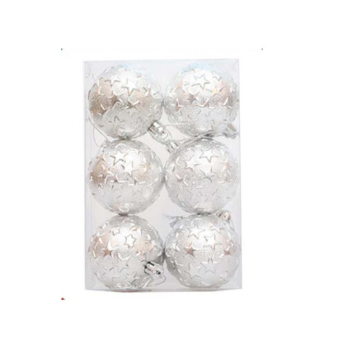 Weihnachtskugel, geprägt, 6 cm 1