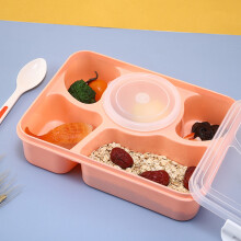 Rentrée des classes ! Boîte à lunch isotherme pour adultes, bento à 5 compartiments avec couverts et bol à soupe hermétique, compatible