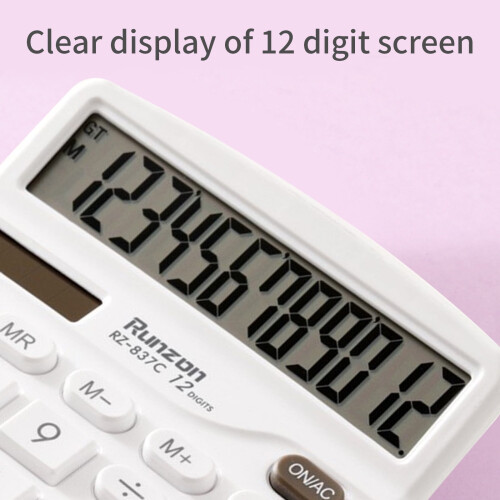 ZYXWVU Scientific Calculator 12-Digit LCD Display 2