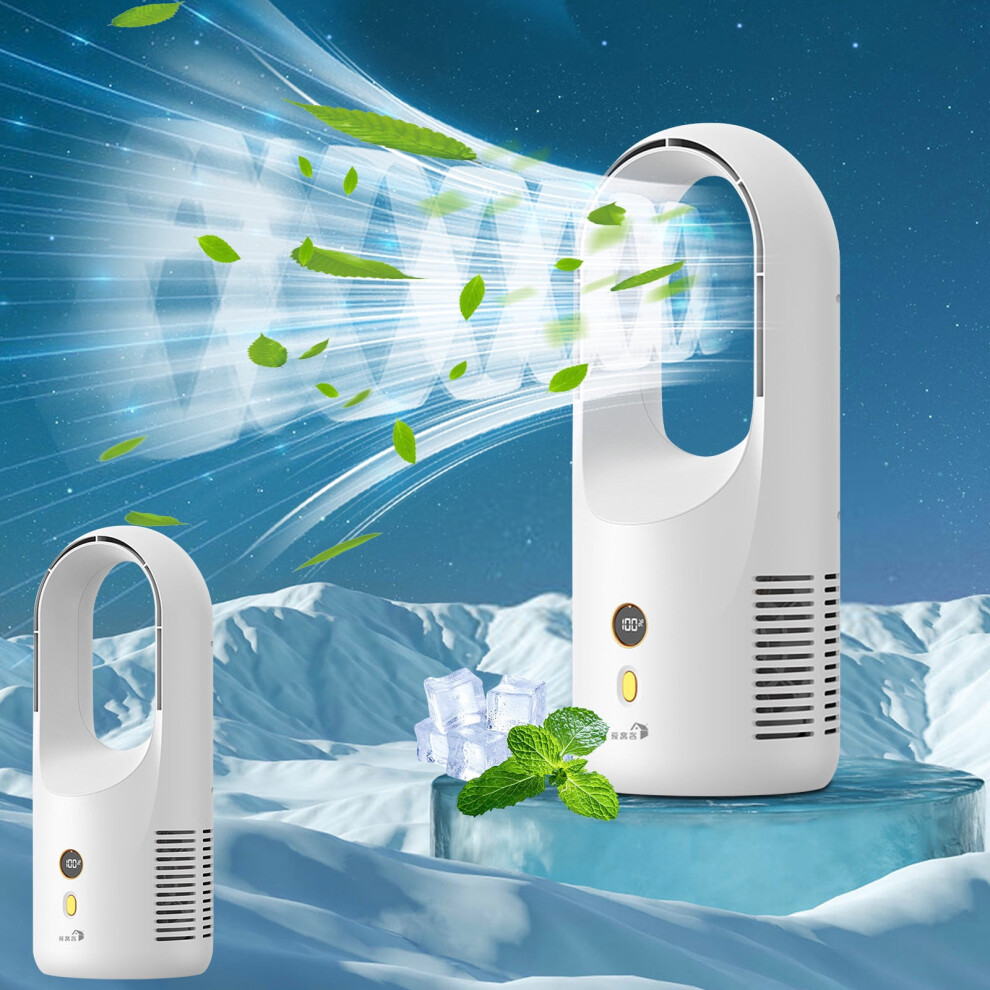 Yanhaigong Bladeless Desk Fan Portable Quiet 1 Unit 969218136430