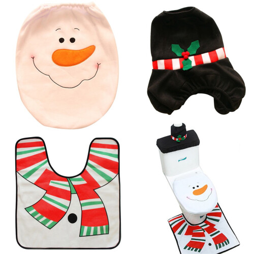 Weihnachtsmann-Tür- und Toilettendeckel-Set (4-teilig) 2