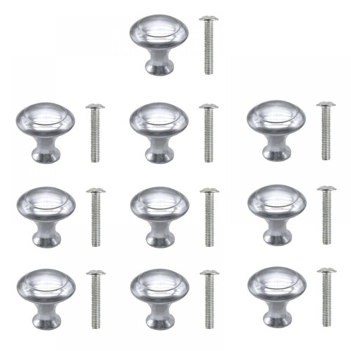 Stainless Steel Cabinet Knobs Round 10 20 or 30 pcs