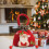 conjunto de sacolas decorativas para presentes de Natal para doces 4