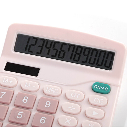 Calculator solar cu ecran LCD mare cu 12 cifre, alimentare dublă 2