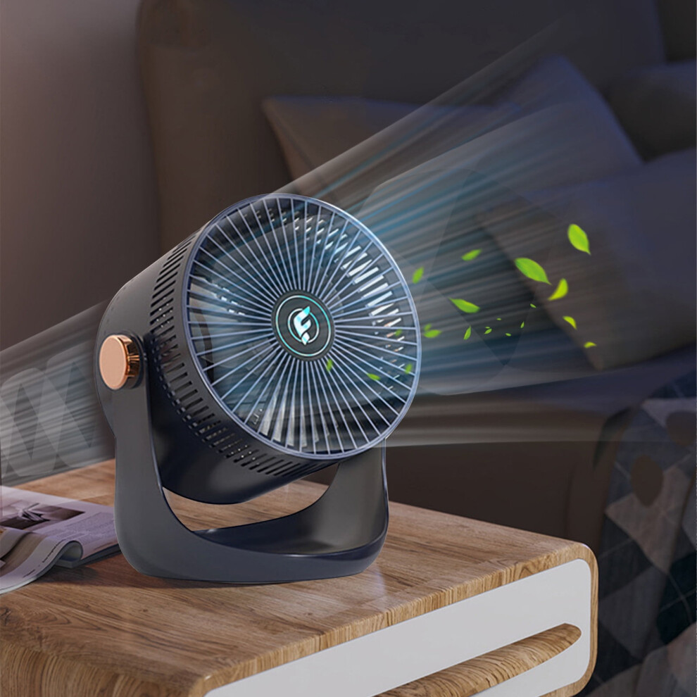 Portable Clip-On Fan 3-Speed Quiet Rechargeable Usb Desk Fan 969218136683