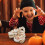 Halloween skelet hand kaarsenhouder van hars (1 stuk) 5