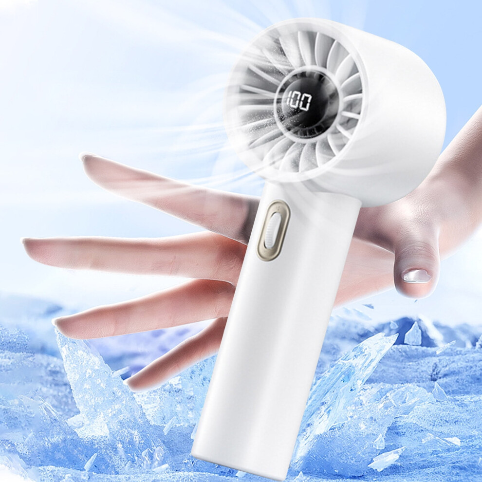 Yanhaigong Mini Fan Portable Handheld With Digital Display 969218136829