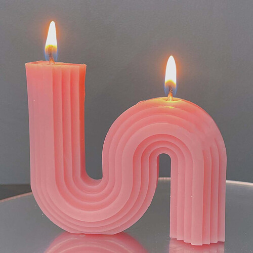 Zeceouar geometriskt S-format aromaterapiljus 1 styck 2