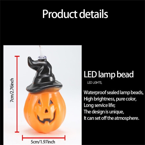 Halloween LED-lichtslinger, 5 meter, 50 lampjes 2