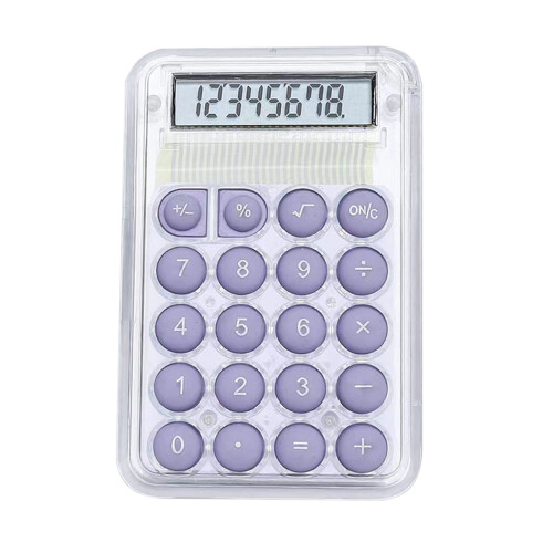 YANHAIGONG 8-stelliger transparenter Desktop-Taschenrechner 1